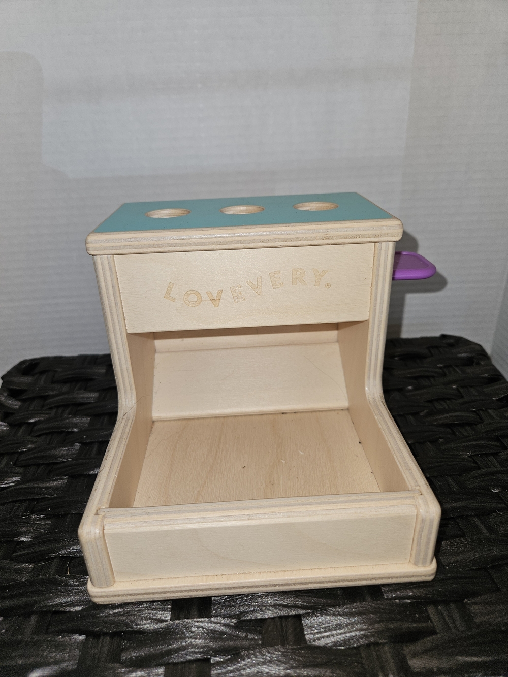 Lovevery Wooden Peg Sorter - Natural Wood Missing Pegs
